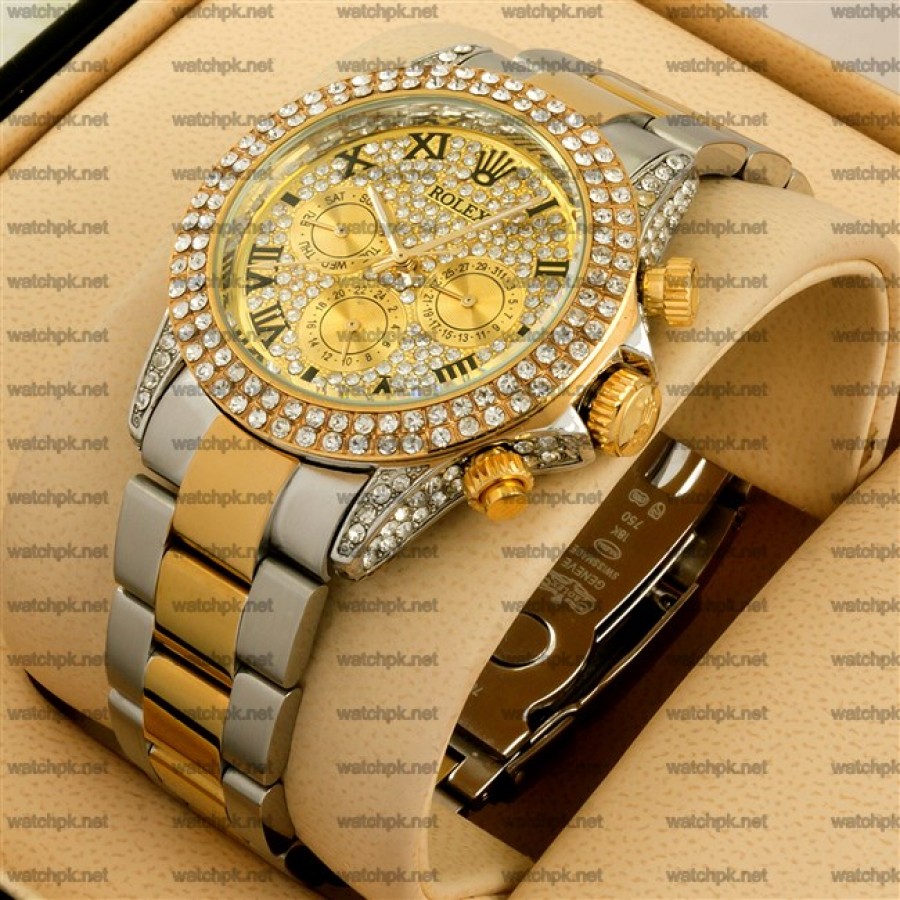 Rolex Cosmograph Daytona Gold and Steel - Diamonds